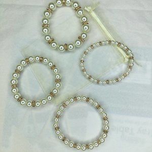Gorgeous Pearl with Stone Accent Bracelets (4)